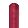 Satisfyer Stimulateur de clitoris + Vibromasseur Dual Love Rouge